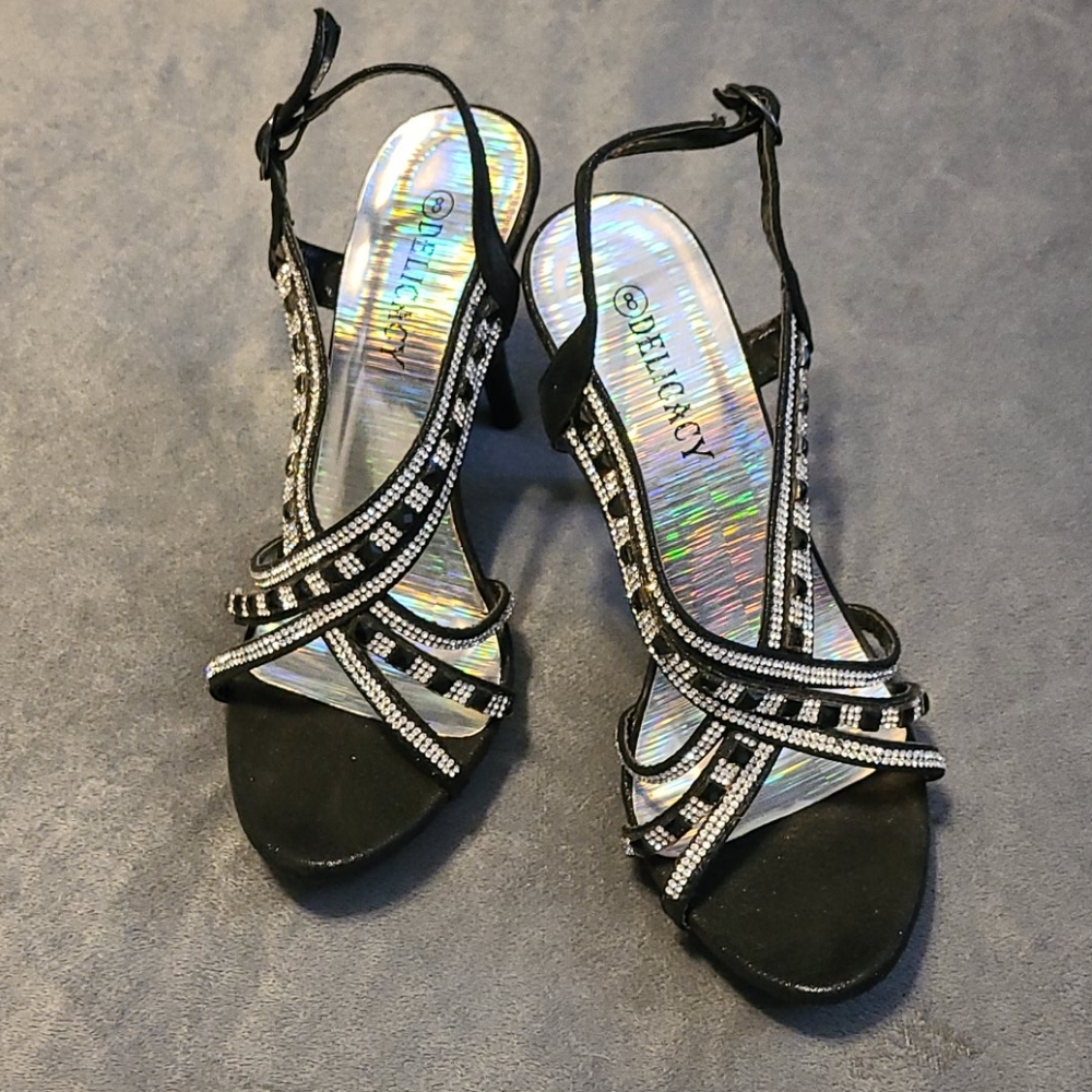 Black High Heals with Diamonds